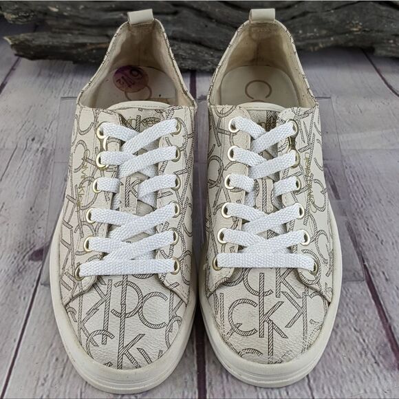 Calvin Klein® Michaela Signature Logo Sneakers - Picture 2 of 9